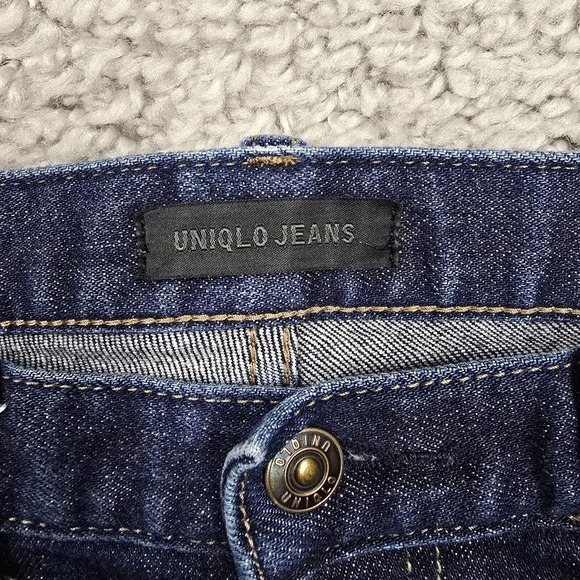 Uniqlo Jeans Mens 30x34 (Fits 29x32) Selvedge Kaihara Slim Straight Low Rise - Picture 6 of 16